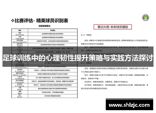 足球训练中的心理韧性提升策略与实践方法探讨